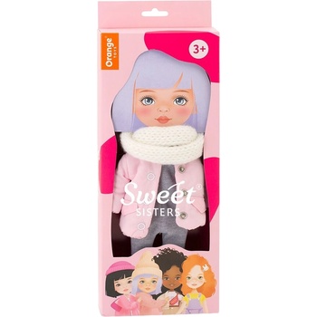 Image 1 of Orange Toys Комплект дрехи за кукла Orange Toys Sweet Sisters - Розово яке с шал (S11)