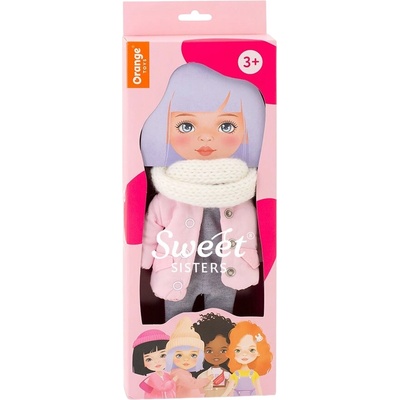 Orange Toys Комплект дрехи за кукла Orange Toys Sweet Sisters - Розово яке с шал (S11)