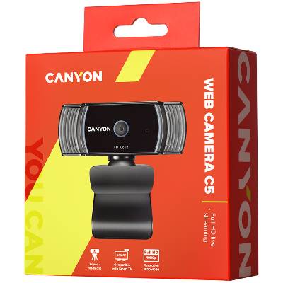 webcam C5 Full HD 1080p Auto Focus Black (CNS-CWC5)