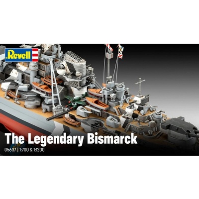 Revell The Legendary Bismarck + 1:1200 darčeková súprava 1:700