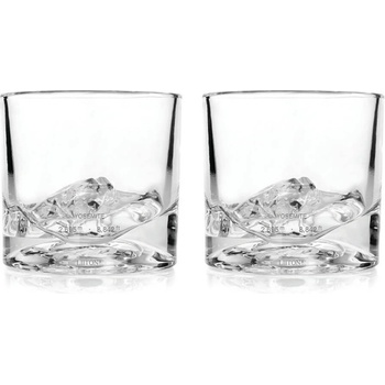 Liiton Комплект чаши за уиски LIITON 1009932 Yosemite, 240 мл, 2 бр, Удебелени стени, 3D дъно с форма парк Йосемити, Прозрачен (1009932)