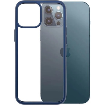 Panzer Противоударен Калъф за iPhone 12 Pro Max, PANZER Clear Color Case, Син (5711724002786)