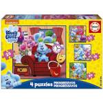 Educa Пъзел 4 in 1 Educa, Blue′s Clues, 12/16/20/25 части (EDU19398)