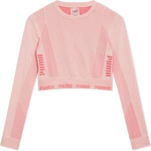 PUMA Къса блуза Puma Women's Evoknit Seamless Long-Sleeve Crop Top - Bridal. Rose