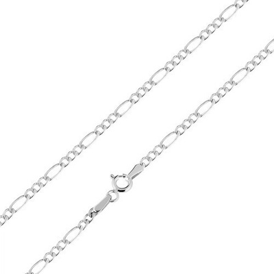 Šperky eshop 14K zlatý řetízek dámský z bílého zlata S3GG99.27
