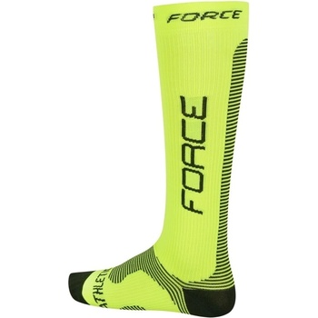 Force ponožky kompresný podkolienky KOMPRES Athletic PRO fluo-čierne