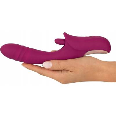 Javida Vibrátor s funkciou lízania a tlačenia 21,5 cm