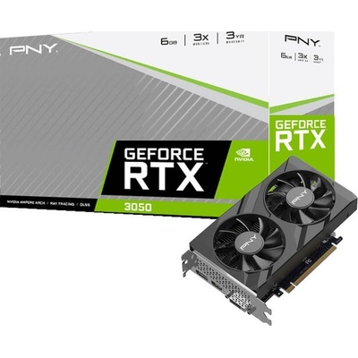 PNY GeForce RTX 3050 VERTO Dual Fan 6GB GDDR6 VCG30506DFXPB1