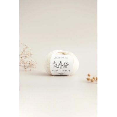 Příze Along avec Anna Double Merino Colombe 50 g