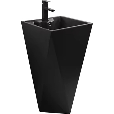 Mexen Ida подова мивка 47 x 47 см, черен мат - 26114670 (26114670)