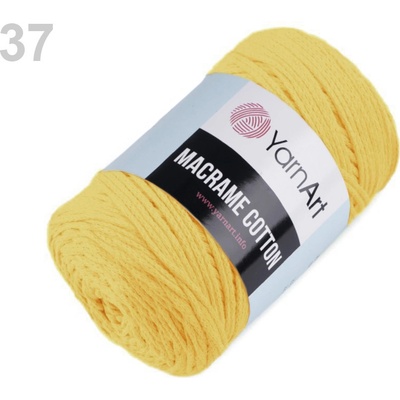 Příze Yarn Art Macrame Cotton světlá žlutá