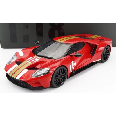 GT SPIRIT FORD GT HERITAGE EDITION ALAN MANN RED 2022 GT883 1:18