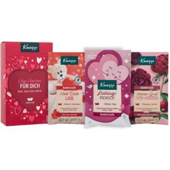 Kneipp For You подаръчен комплект: соли за вана Greeting From The Heart (Kleiner Gruß Von Herzen) 60 g + соли за вана I love You (Hab Dich Lieb) 60 g + соли за вана Favourite Person (Lieblings Mensch) 60 g за жени