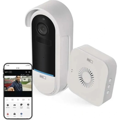EMOS GoSmart Domovní bezdrátový bateriový videozvonek IP-15S s WiFi, H4032 – Zboží Mobilmania