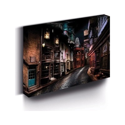 Harry Potter obraz LED svítící 30x40 cm - Příčná ulice