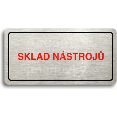 ACCEPT Piktogram SKLAD NÁSTROJŮ - stříbrná tabulka - barevný tisk