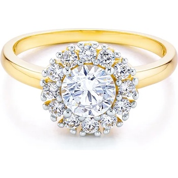 Image 1 of SAVICKI Годежен пръстен savicki: двуцветно злато, кубичен цирконий