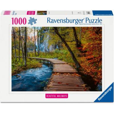 Ravensburger Пъзел Ravensburger от 1000 части - Есенна горска пътека (12001764)