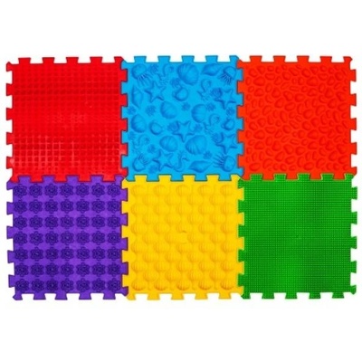 Ortek Масажна ортопедична подложка Пъзел "Морска" 6 елемента