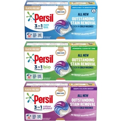 Persil 3v1 Kapsuly na pranie Bio Eko na ťažké škvrny 3 x 32 PD