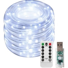 X-SITE LED RGB světelný řetěz GZD-001 10m USB bílý