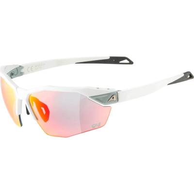 Alpina Очила за колоездене Alpina Twist Six S HR QV Mirror S1-3 Fogstop Cycling glasses - White Matt / QV Rainbow Mirror - размер One Size (205-6926-0211)