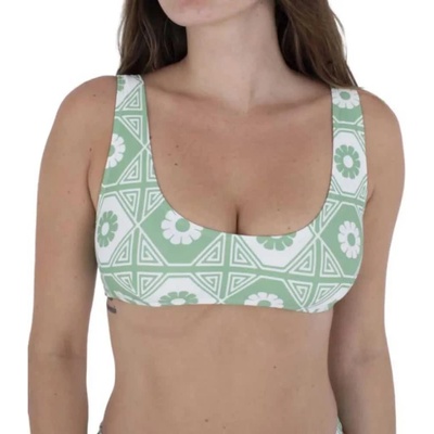 Hurley Mikonos Crop bikini top - Green (Mineral Green)