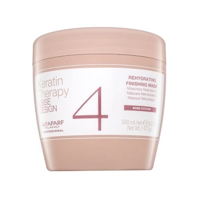 ALFAPARF Milano Lisse Design Keratin Therapy Rehydrating Finishing Mask подхранваща маска за суха и увредена коса 500 ml