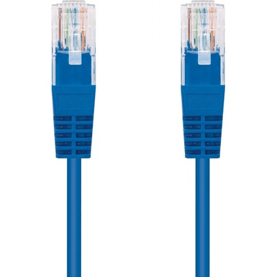 C-TECH CB-PP5-025B patch, Cat5e, UTP, 0,25m, modrý