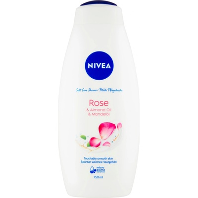 Nivea Almond Milk & Rose sprchový gél maxi 750 ml