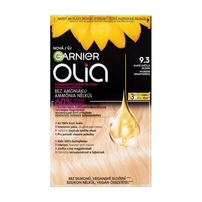 Garnier Olia 60 g pro ženy Barva na vlasy 9.3 Zlatá světlá blond