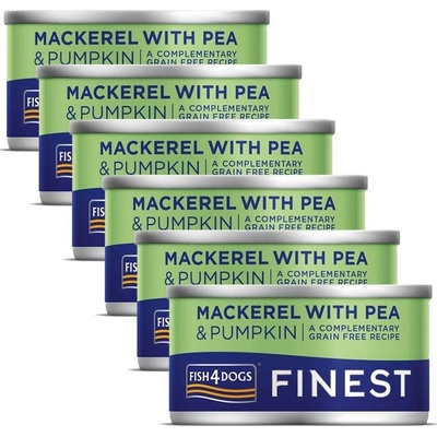 Fish4Dogs Finest Mackerel with Pea 6 x 85 g