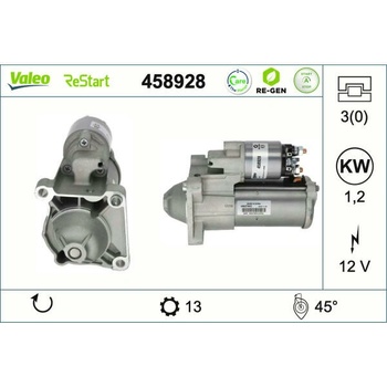 Startér VALEO 458928