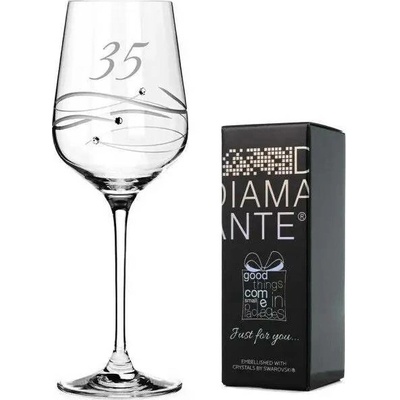 Diamante výroční sklenice na víno 35 450 ml