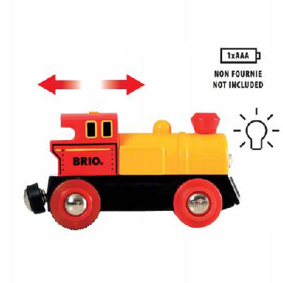 Brio WORLD 33319 Elektrická mašinka s vagónky a světly