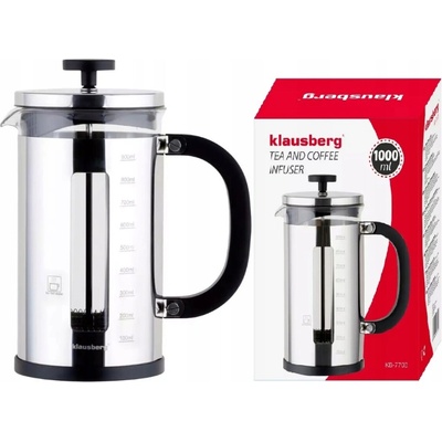 Klausberg PREMIUM French Press Konvice 1000 ml 4 šálky KB7703