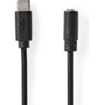 Nedis CCGL65960BK10 USB-C (USB C) щепсел - 3, 5 мм стерео жак | 1, 00 м (CCGL65960BK10)