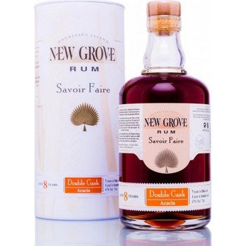 New Grove Savoir Faire Double Cask Acacia 8y 47% 0,7 l (tuba)