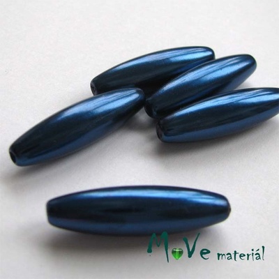 Korálky plast olivka 10x30mm, tm. modrá, 5ks – Hledejceny.cz