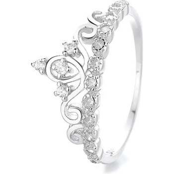 Silenti Jewelry Сребърен пръстен "Принцеса" - 8 - 57мм (18.1мм диам. )