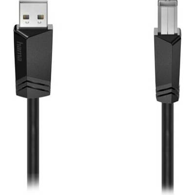 Hama 00200602 USB-A/USB-B 1,5m černý