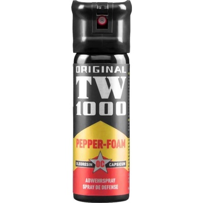 TW1000 Pepřový sprej Foam Classic s pojistkou a pružinovým vyklápěcím uzávěrem 63 ml