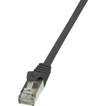 LogiLink Patch Cable Econline, Cat. 5e, F/UTP, черен, 0, 5 м