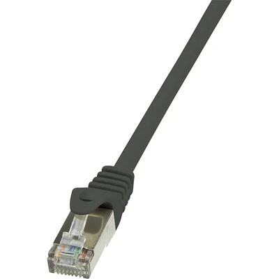 LogiLink Patch Cable Econline, Cat. 5e, F/UTP, черен, 0, 5 м