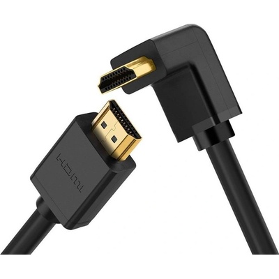 UGREEN 4K HDMI към HDMI кабел (100 см) - Ugreen Angled HDMI Male To HDMI Male Cable (черен) (UGR1005BLK)