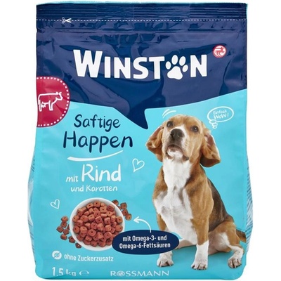 Winston šťavnaté kousky hovězího s mrkví 1,5 kg