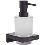 Hansgrohe AddStoris - Дозатор за сапун с държач, матирано стъкло/черен мат 41745670 (41745670)