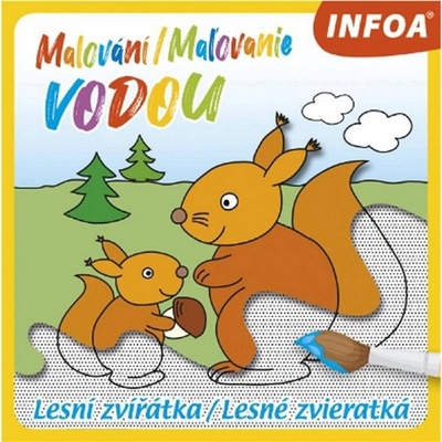 Lesné zvieratká maľovanie vodou