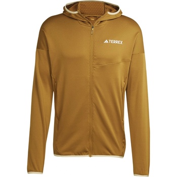 Adidas Men's 1/4 Zip Fleece - Bronze/Savannah
