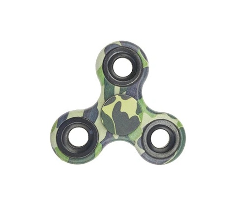 Fidget Spinner maskáčový zelený